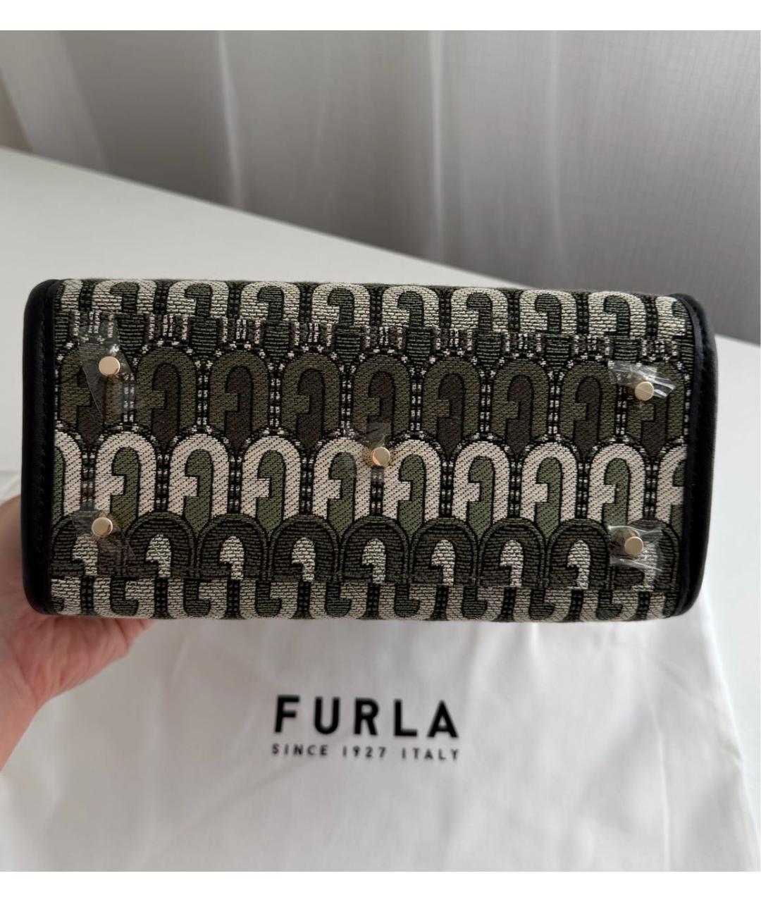 FURLA Зеленая сумка тоут, фото 5