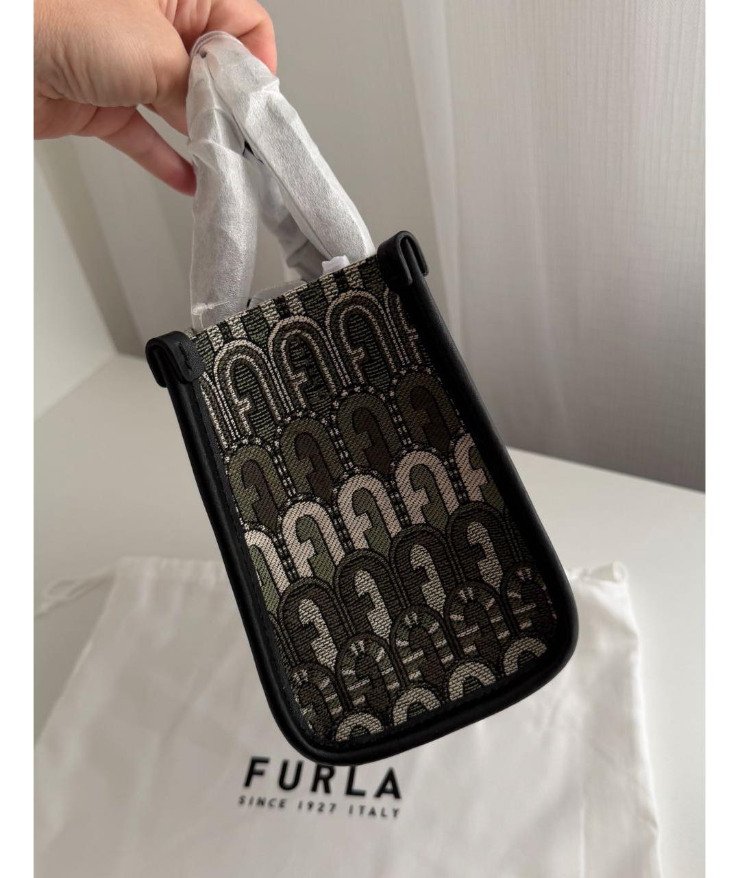FURLA Зеленая сумка тоут, фото 3