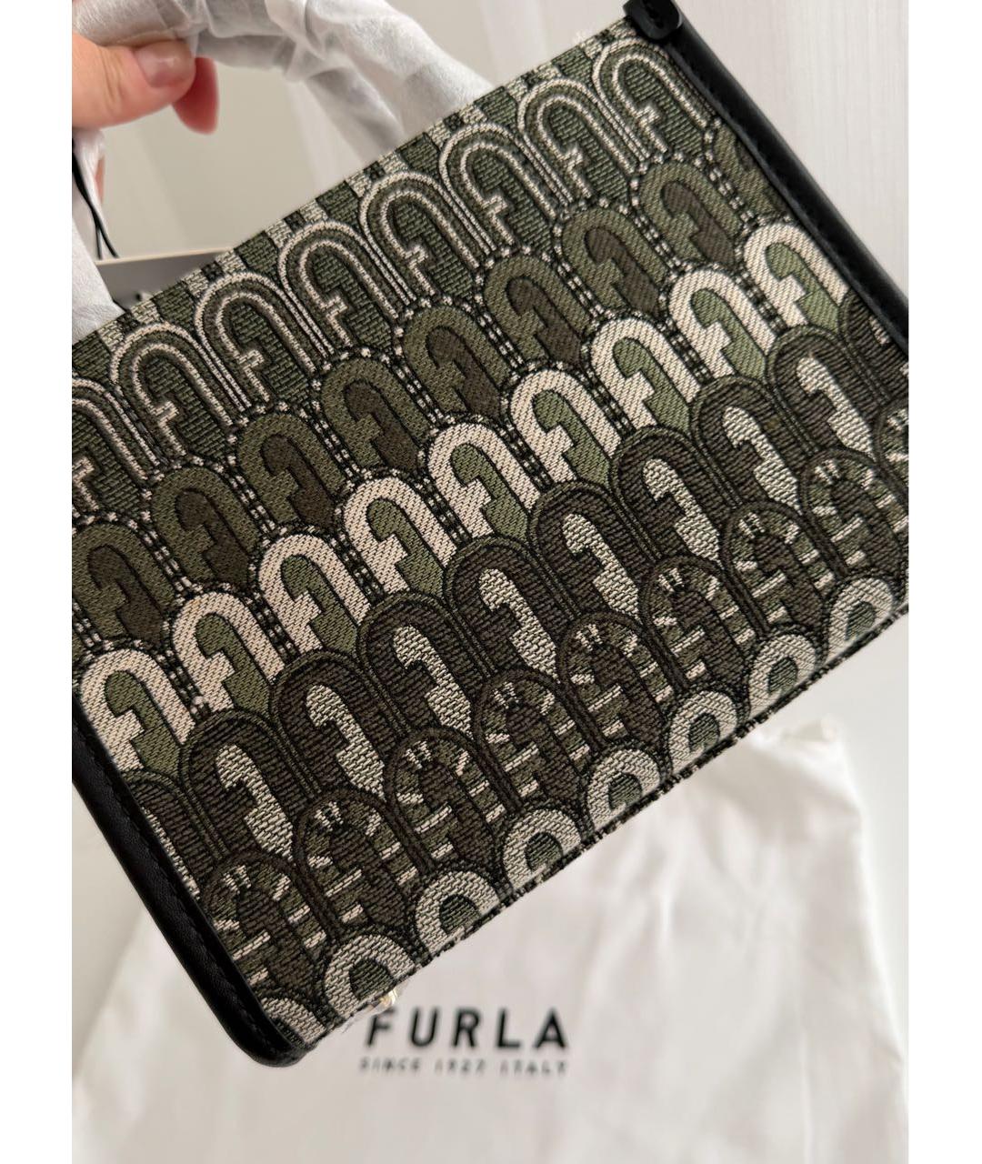 FURLA Зеленая сумка тоут, фото 4
