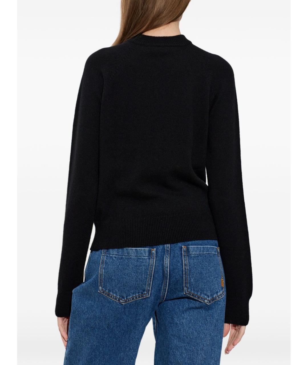 BALMAIN Черный кашемировый джемпер / свитер, фото 5