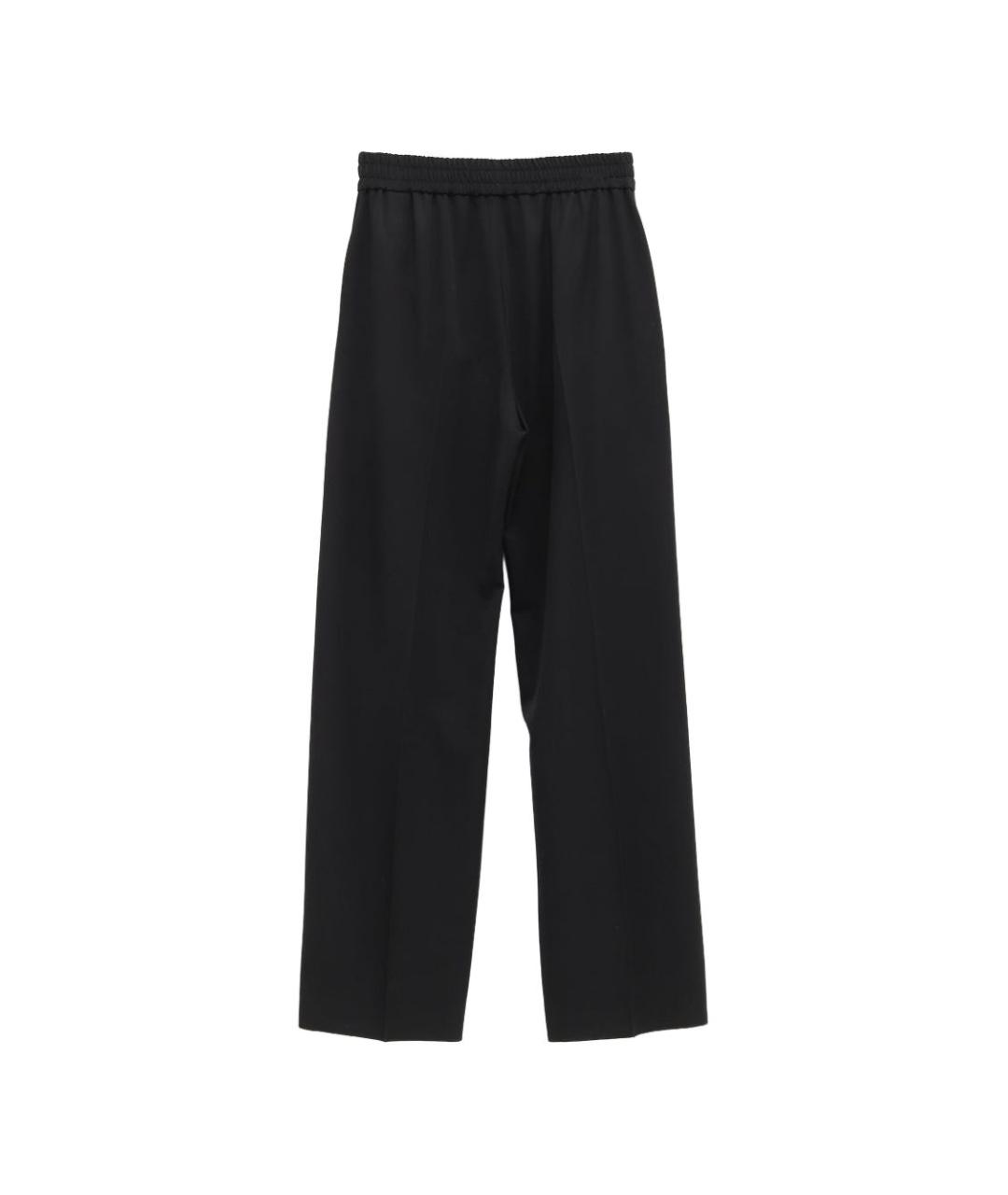 CELINE Черные шерстяные прямые брюки, фото 2