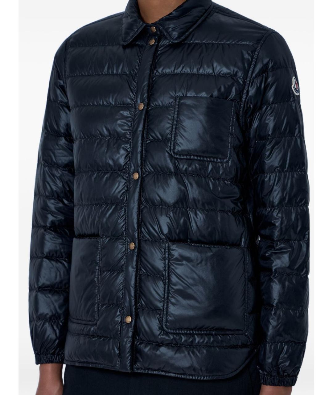 MONCLER Черная полиамидовая куртка, фото 3