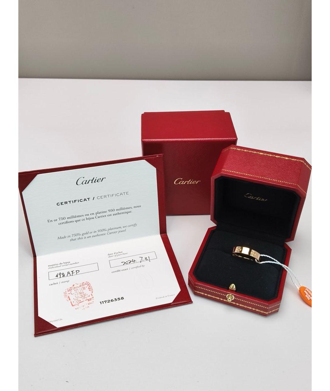 CARTIER Золотое кольцо из розового золота, фото 2