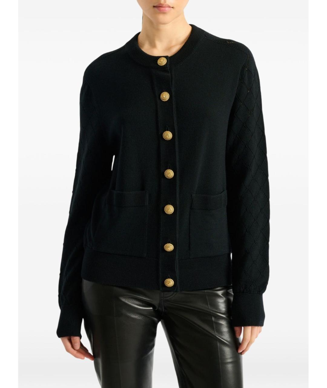 BALMAIN Черный шерстяной джемпер / свитер, фото 6