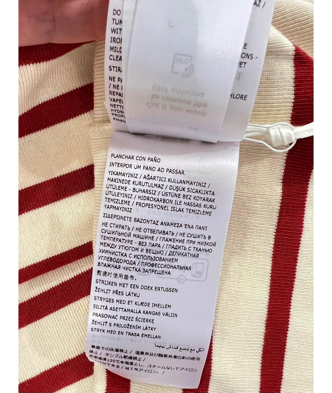 JIL SANDER Красное хлопковое повседневное платье, фото 7