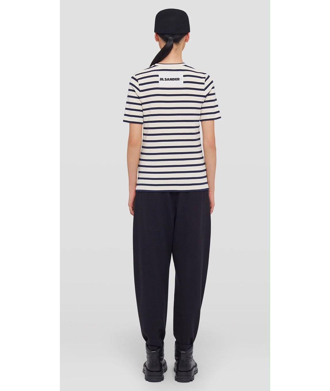 JIL SANDER Синяя хлопковая футболка, фото 8