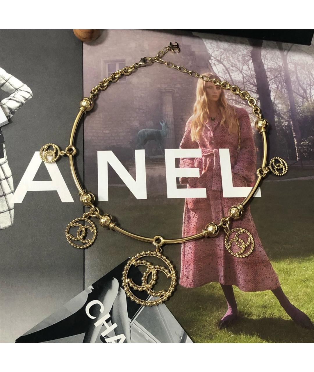 CHANEL Золотое колье, фото 6