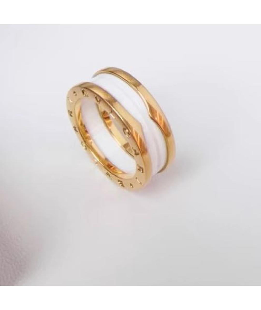 BVLGARI Белое кольцо из розового золота, фото 4
