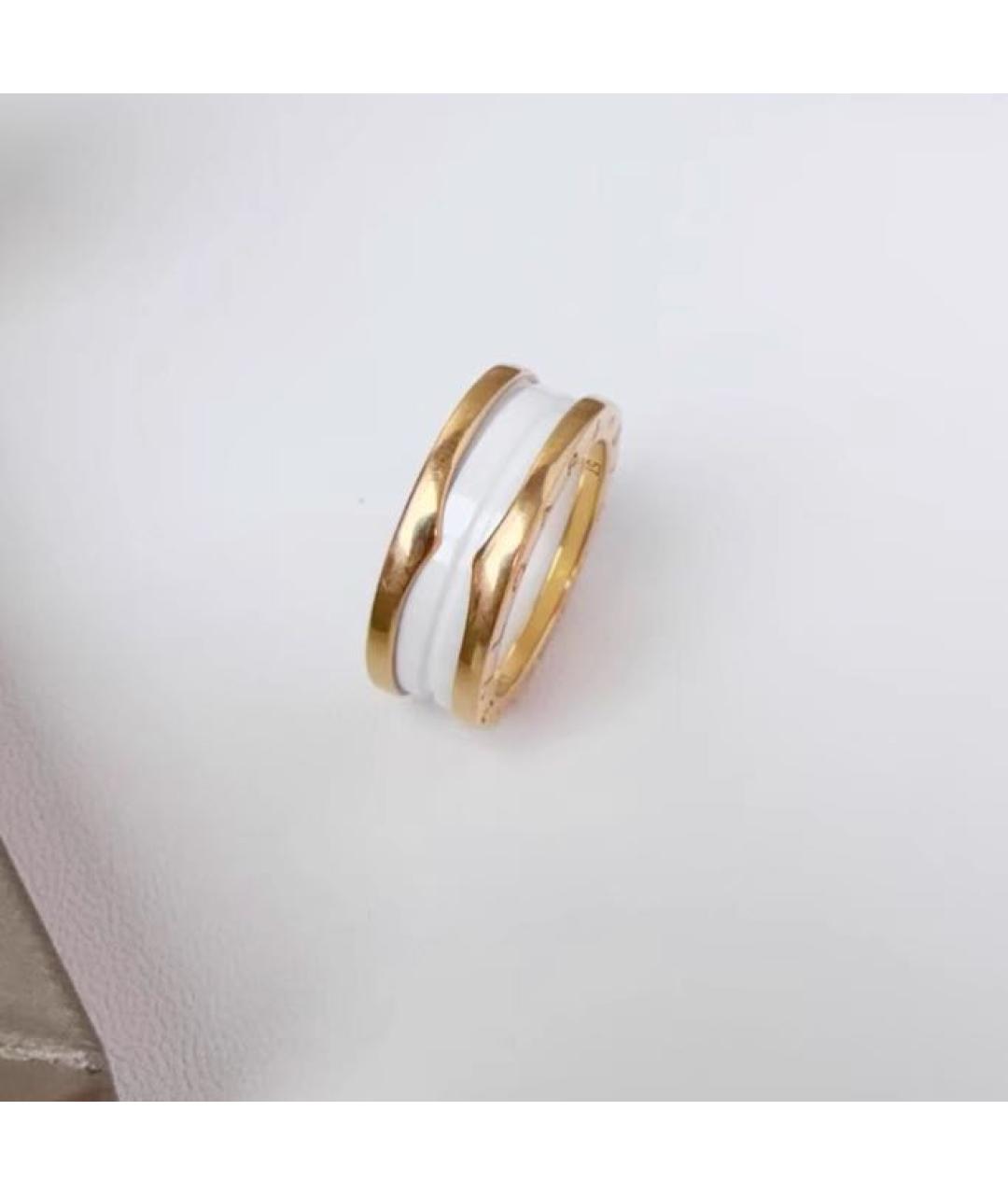 BVLGARI Белое кольцо из розового золота, фото 3