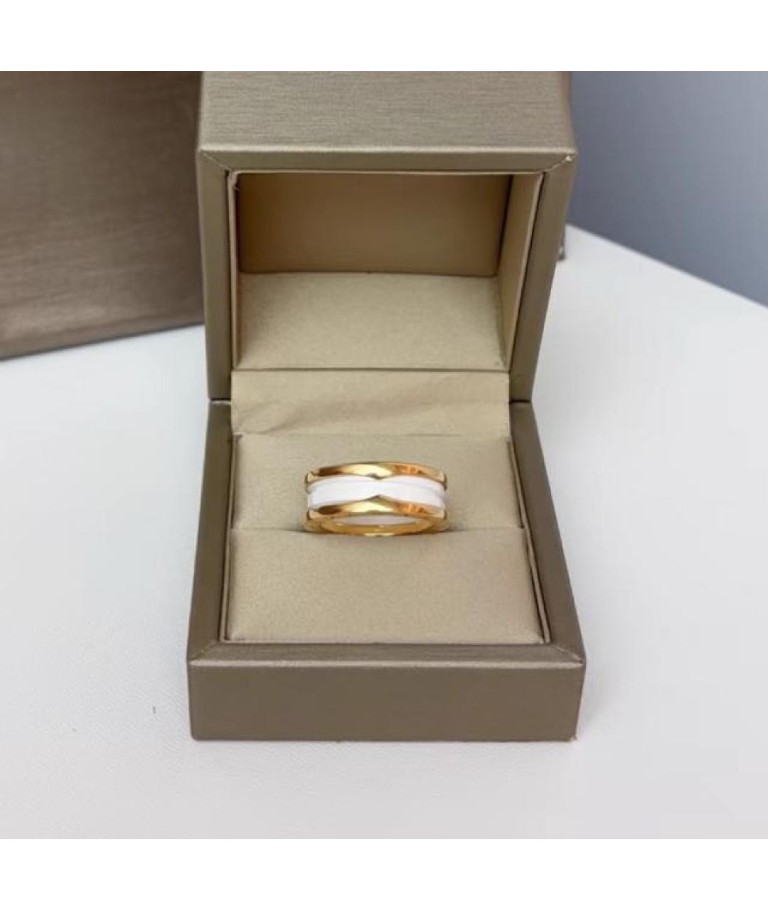 BVLGARI Белое кольцо из розового золота, фото 2