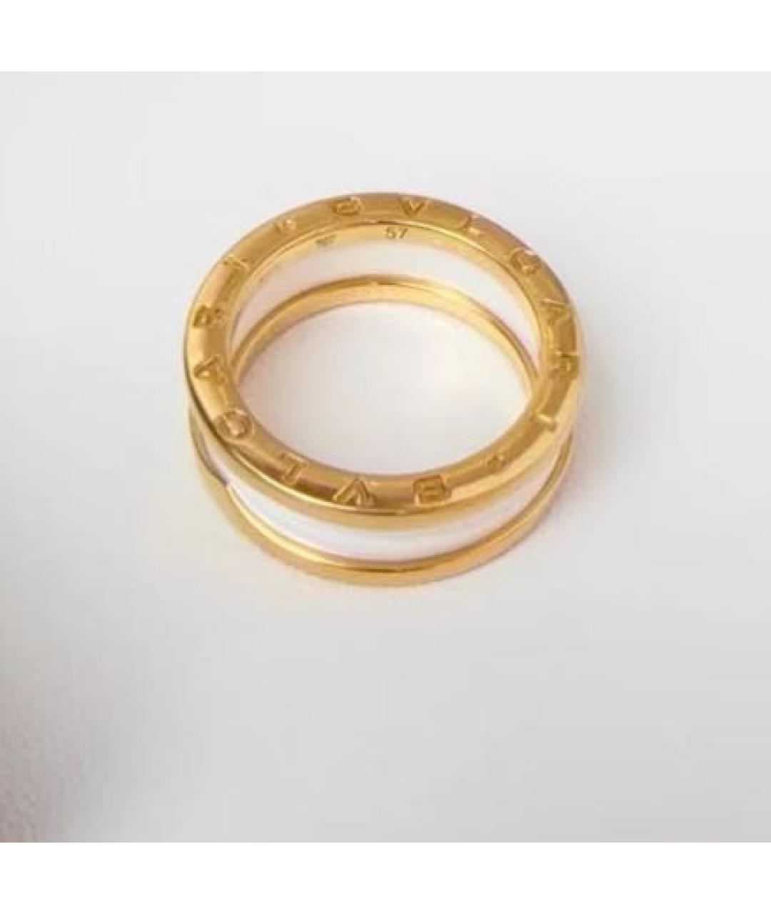 BVLGARI Белое кольцо из розового золота, фото 5