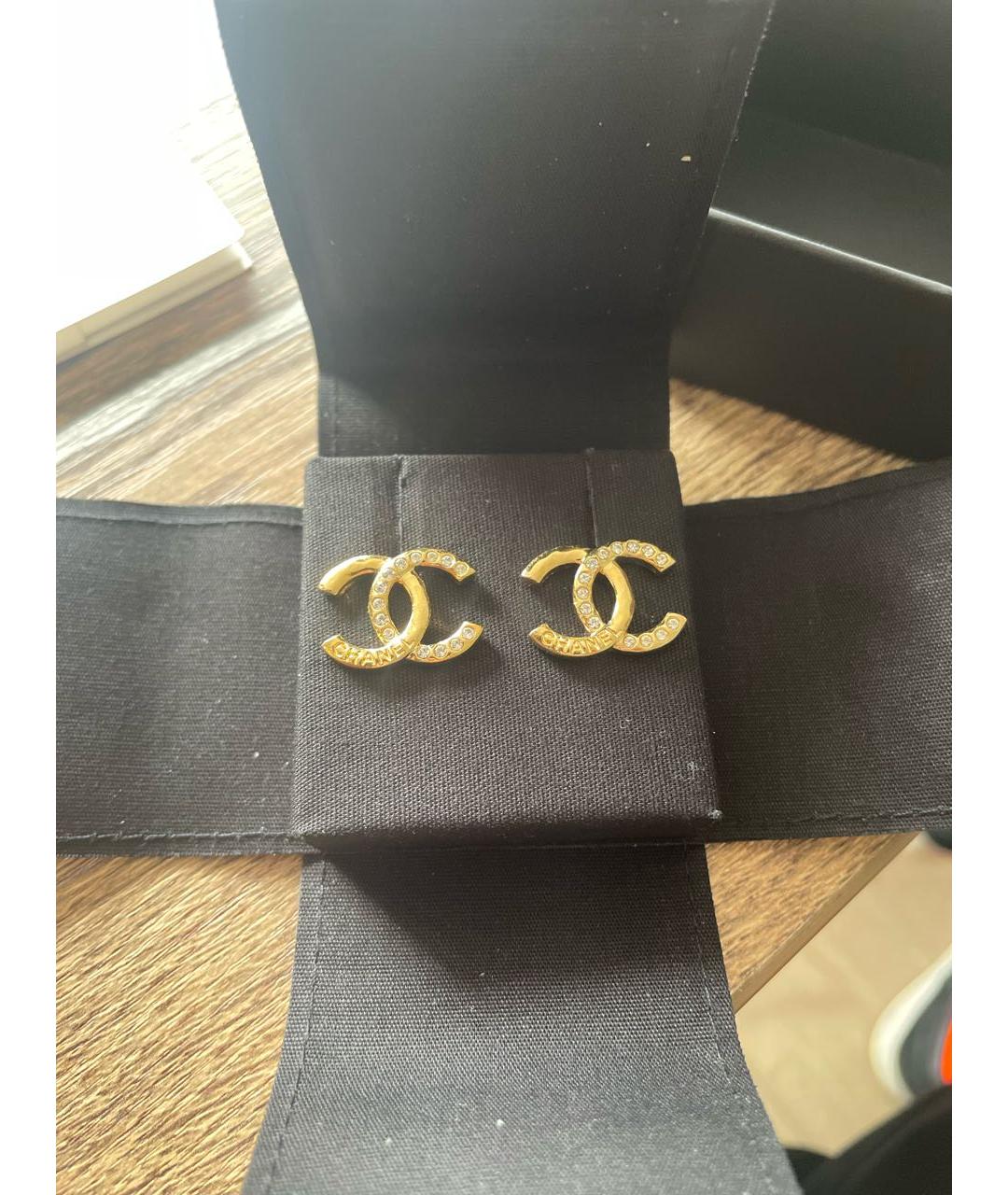 CHANEL Золотые серьги, фото 5
