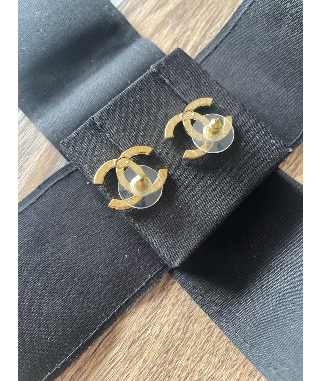 CHANEL Золотые серьги, фото 3
