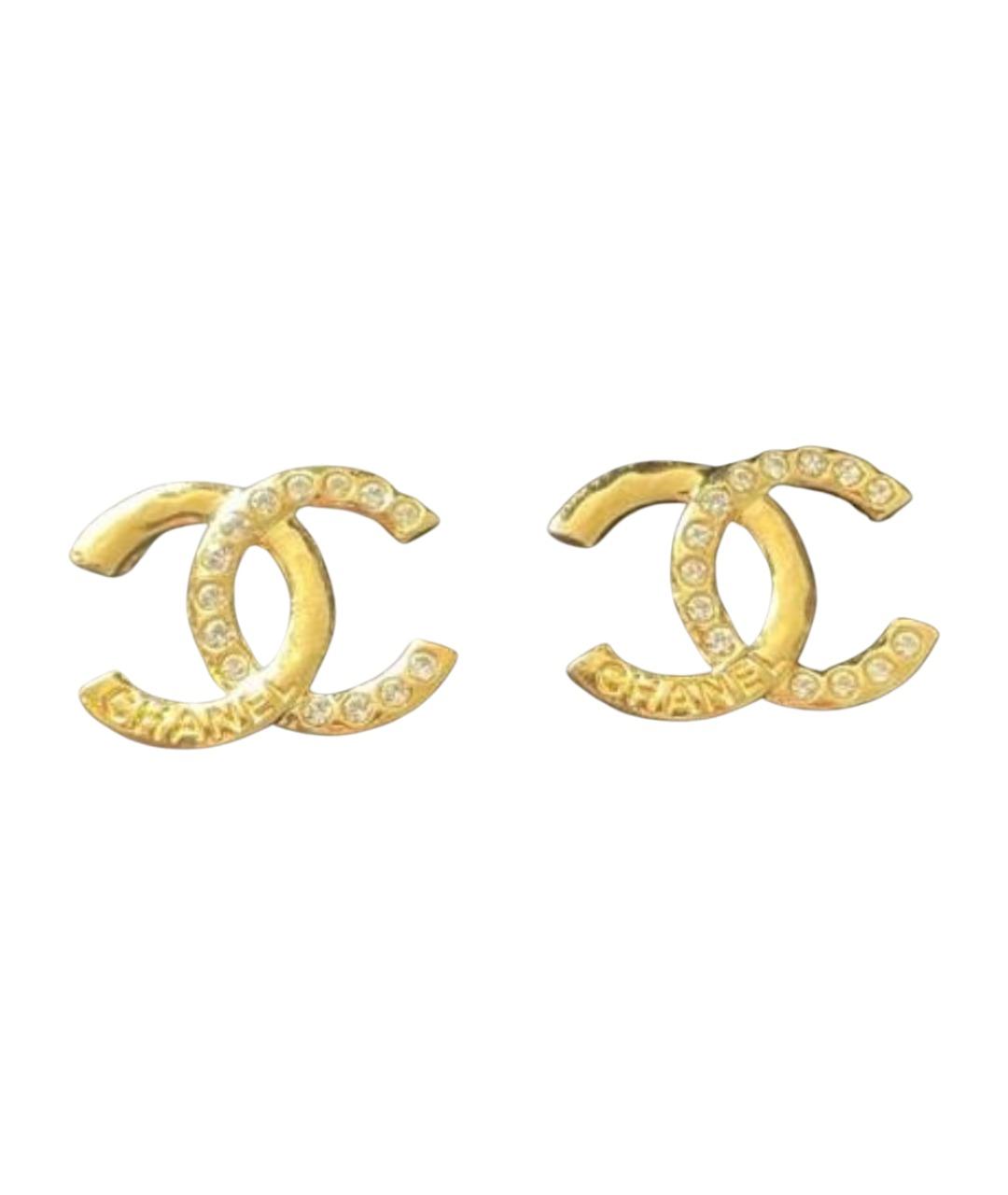 CHANEL Золотые серьги, фото 1