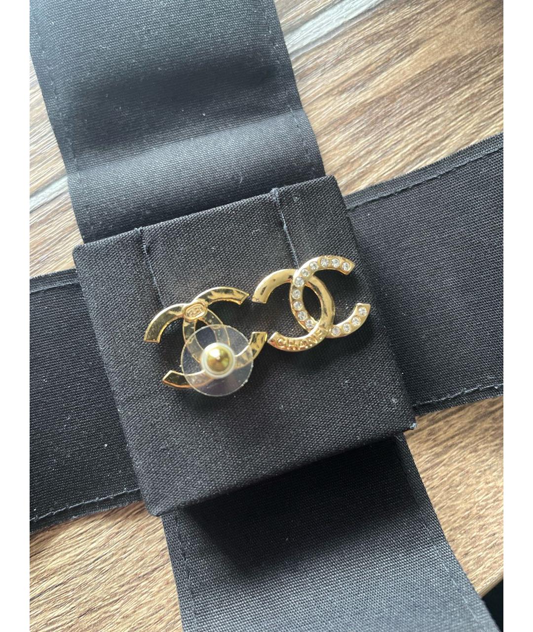 CHANEL Золотые серьги, фото 2