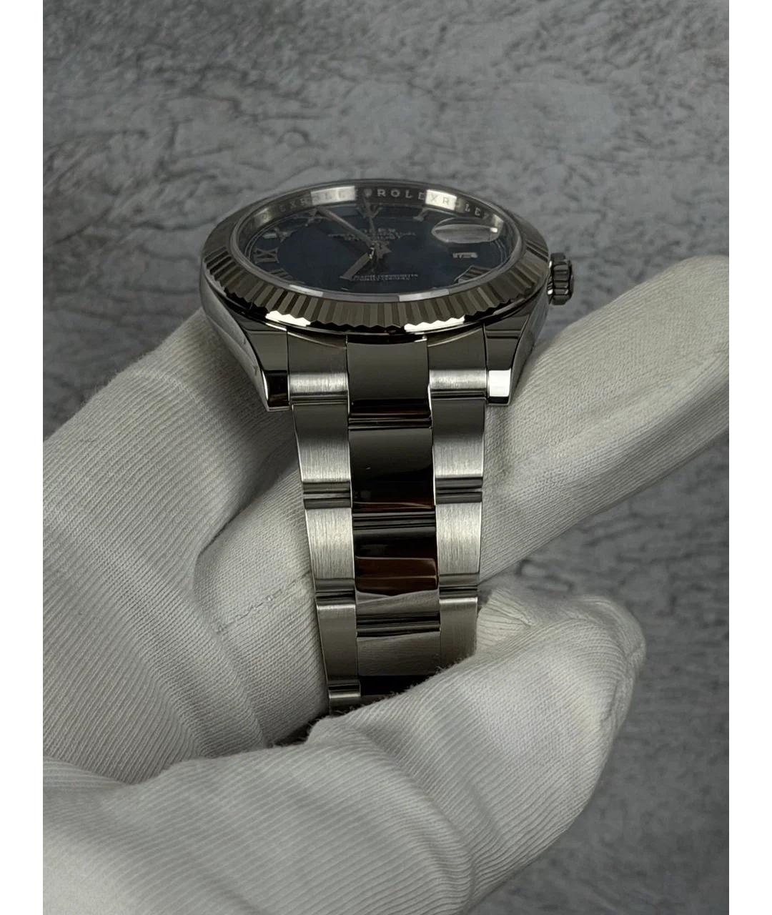 ROLEX Синие металлические часы, фото 5