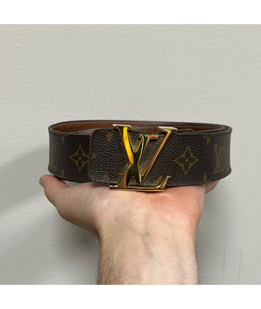 LOUIS VUITTON Коричневый ремень, фото 3