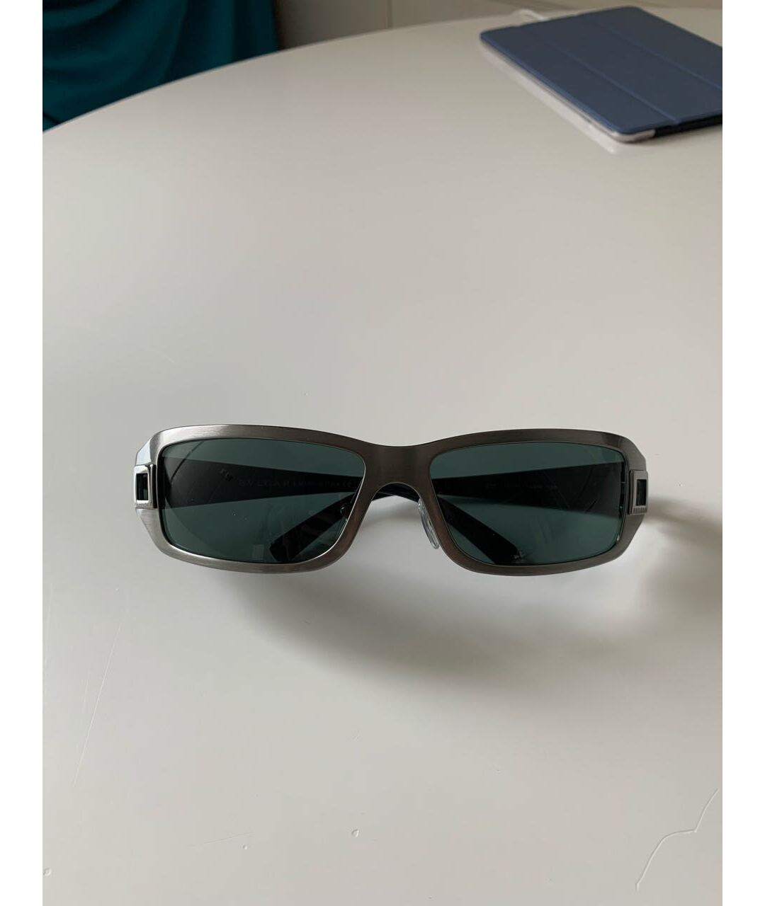 BVLGARI Черные пластиковые солнцезащитные очки, фото 9