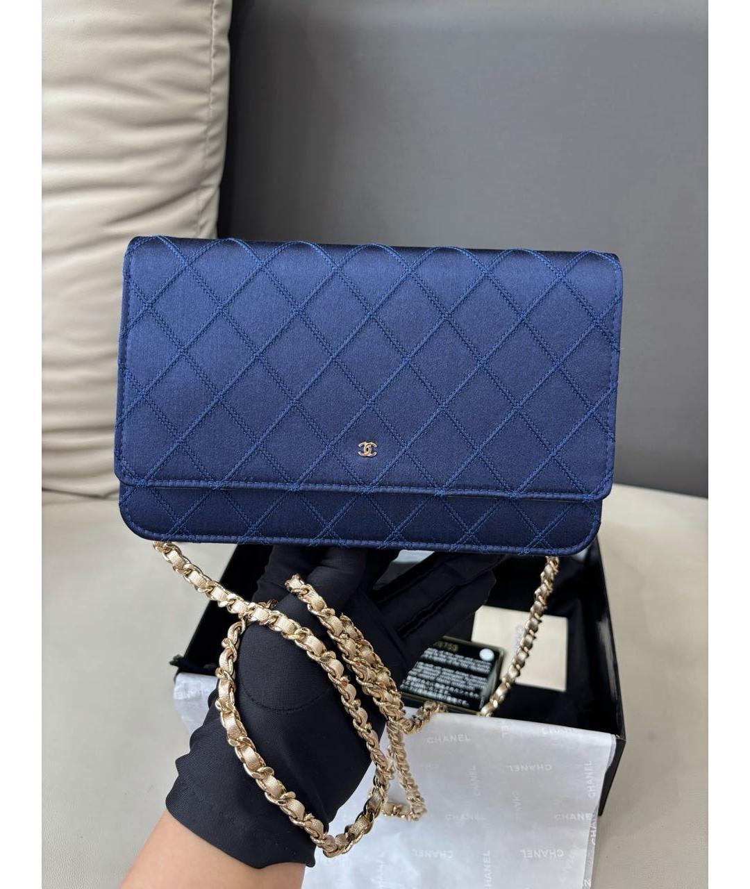 CHANEL Синяя сумка через плечо, фото 8