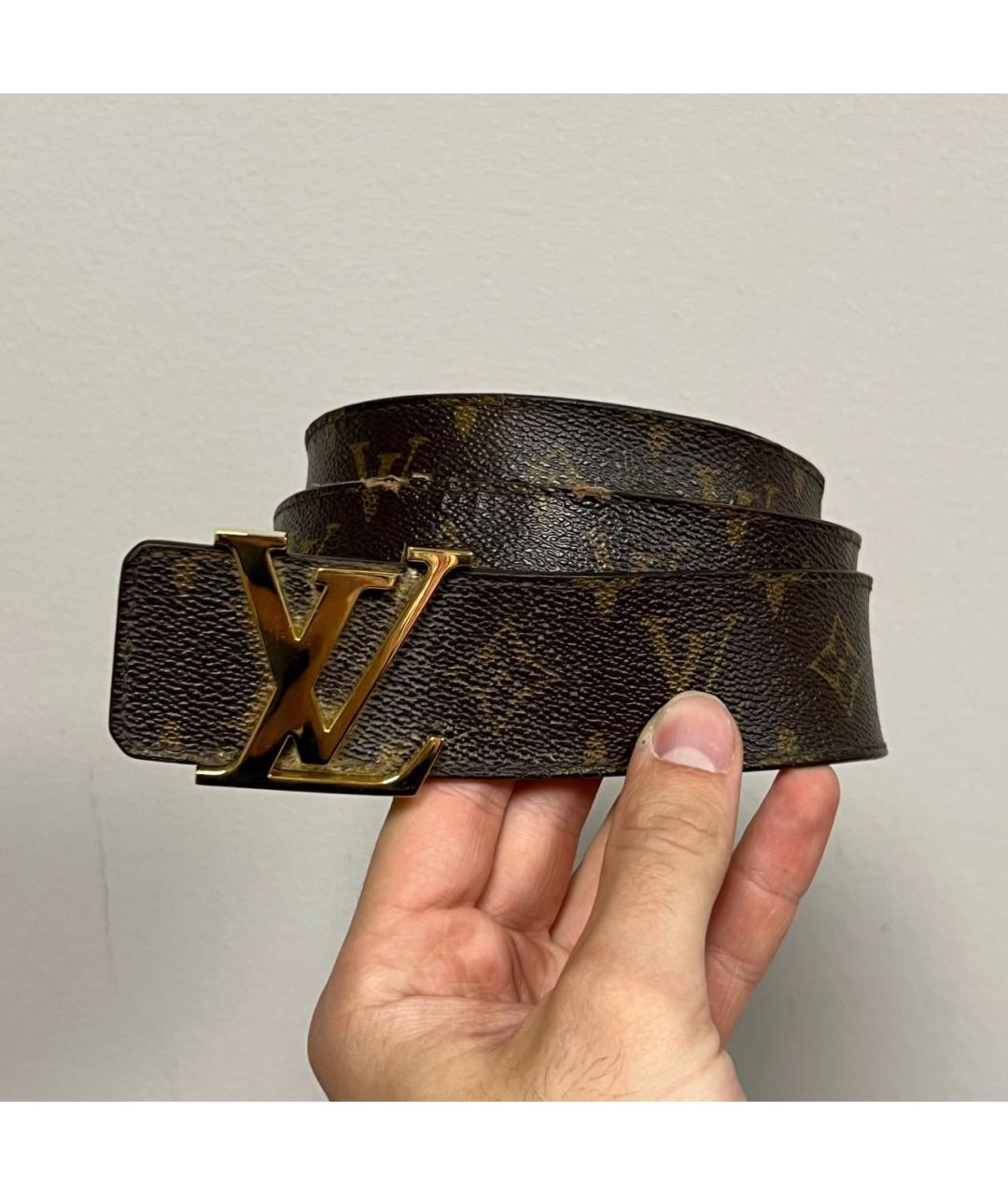 LOUIS VUITTON Коричневый ремень, фото 4