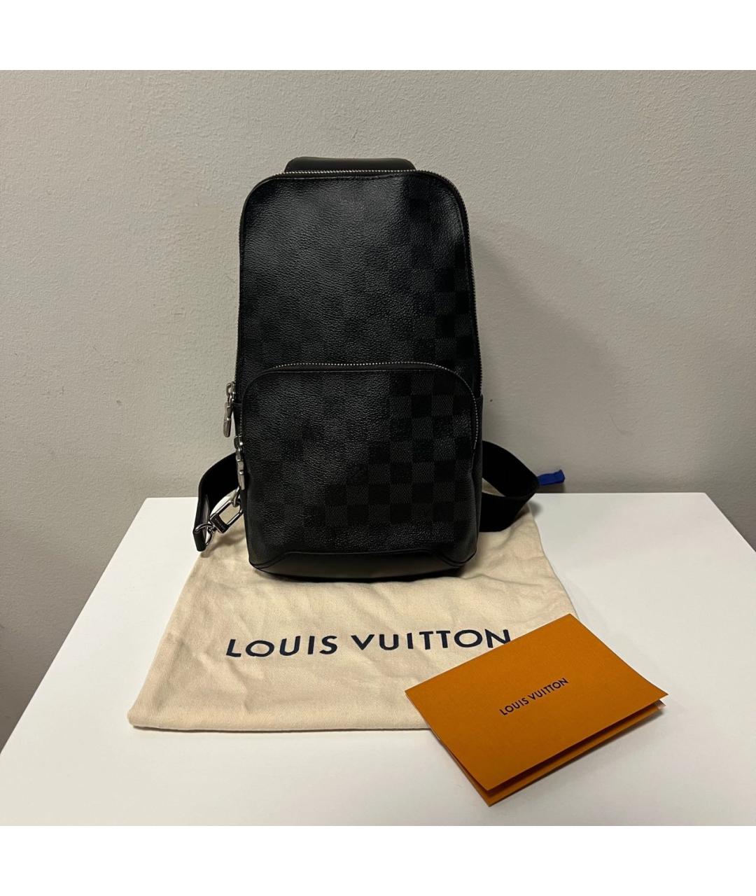 LOUIS VUITTON Черная сумка на плечо, фото 2