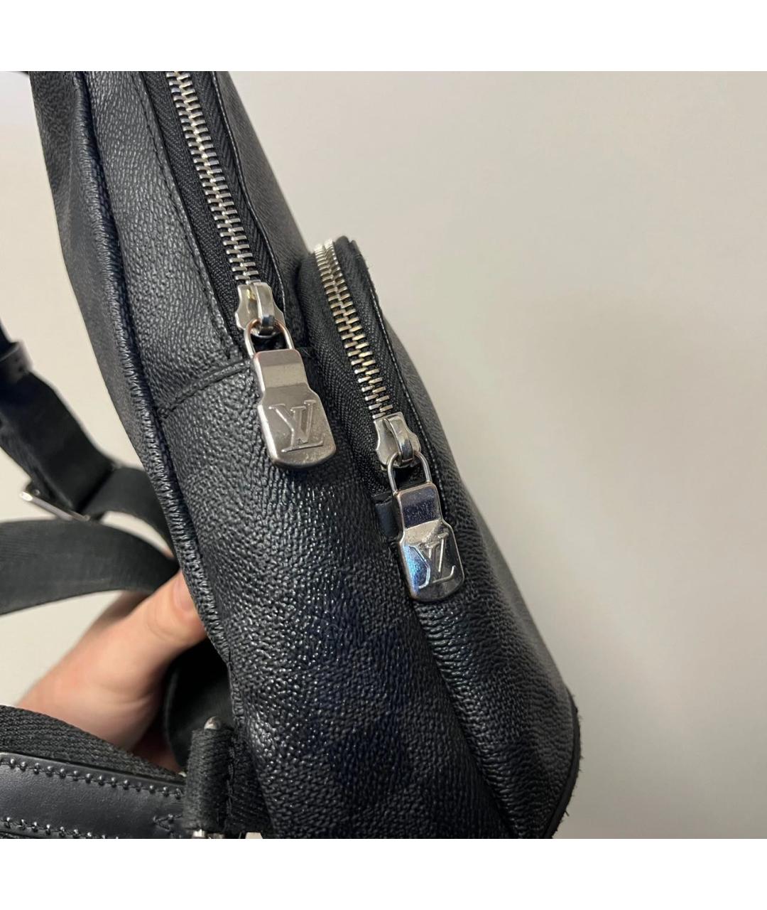 LOUIS VUITTON Черная сумка на плечо, фото 4