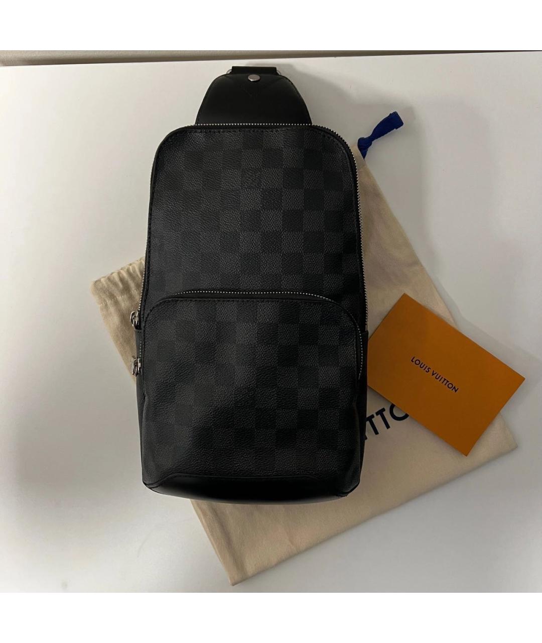 LOUIS VUITTON Черная сумка на плечо, фото 8