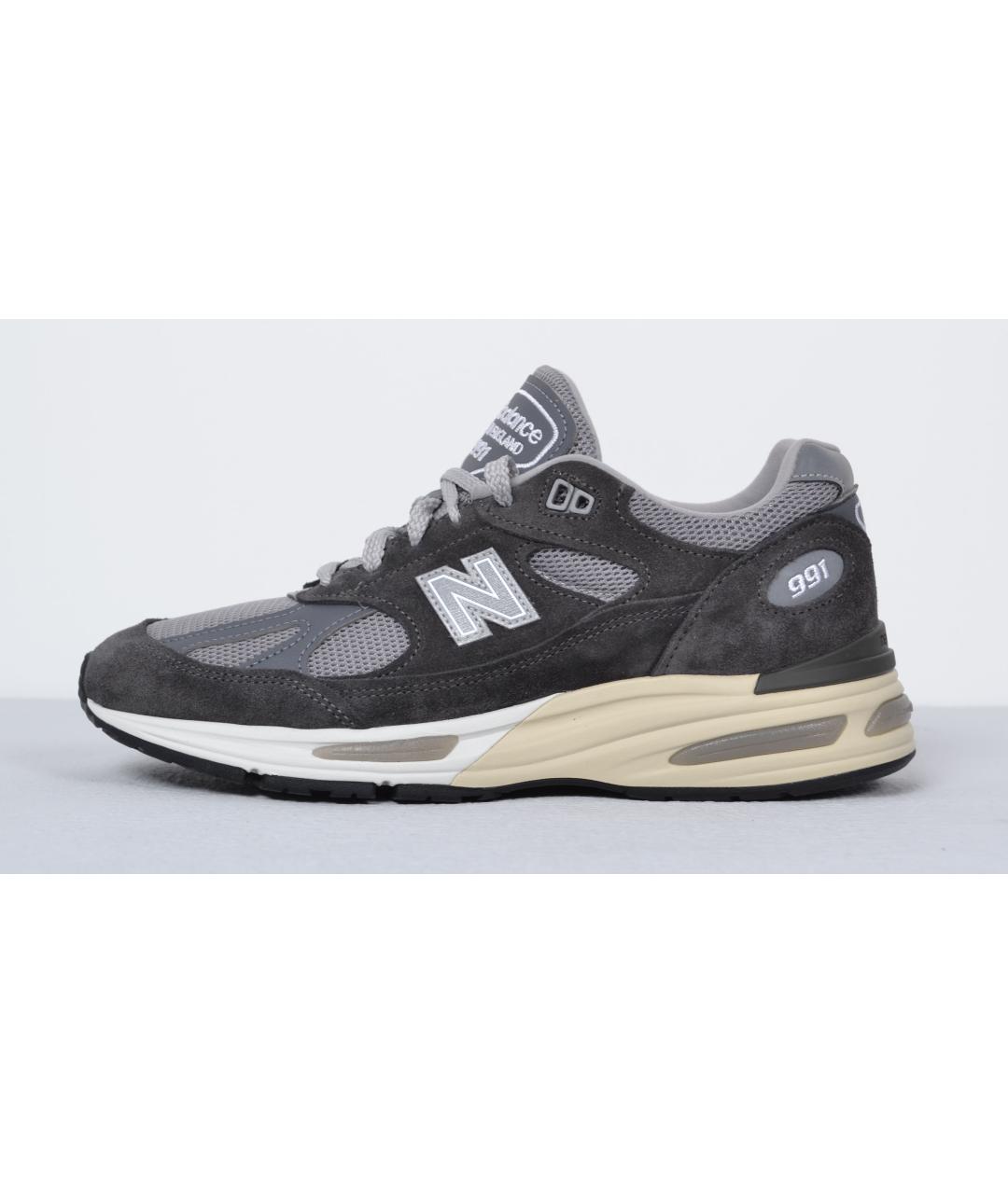 NEW BALANCE Серые замшевые низкие кроссовки / кеды, фото 7