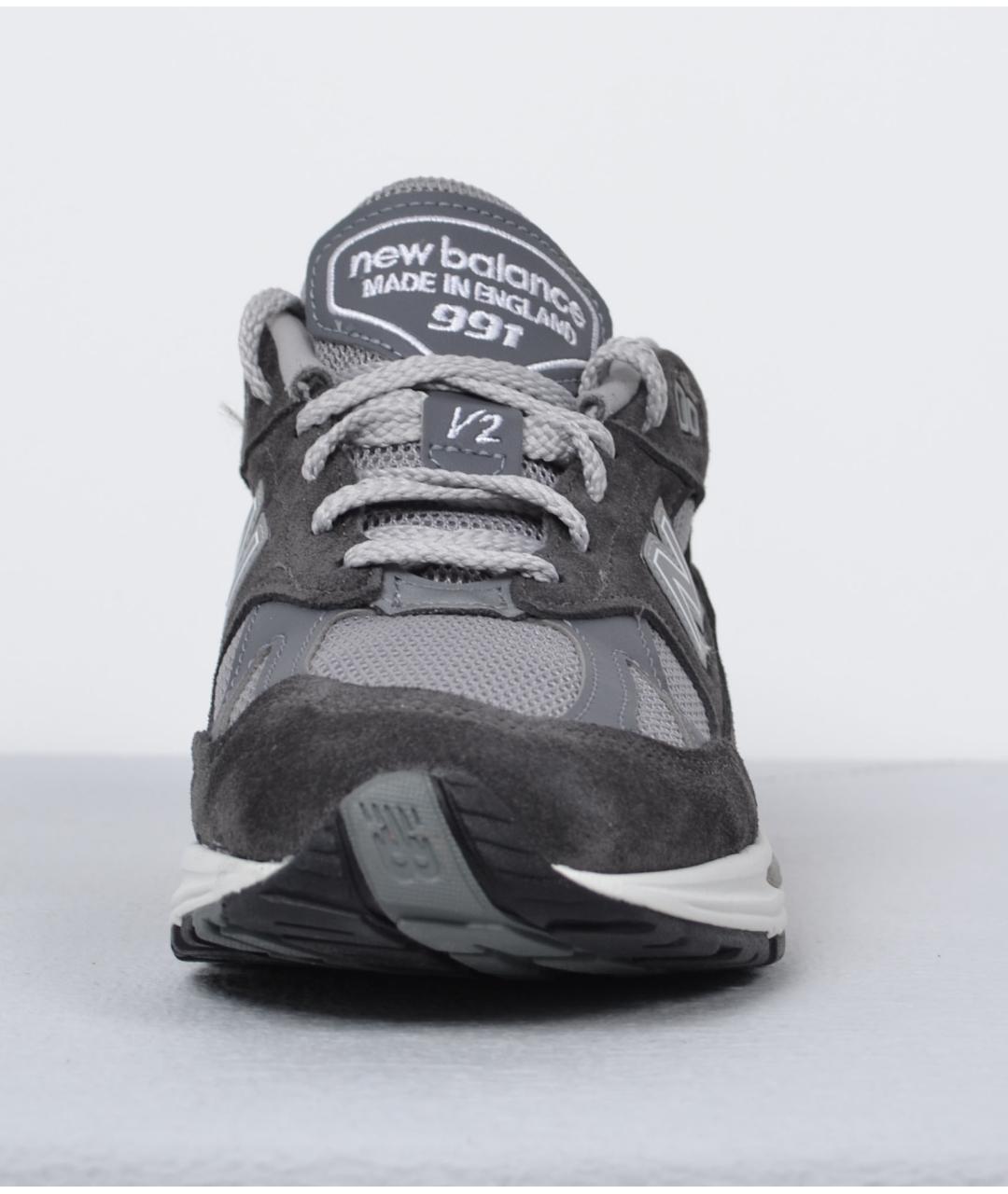 NEW BALANCE Серые замшевые низкие кроссовки / кеды, фото 2