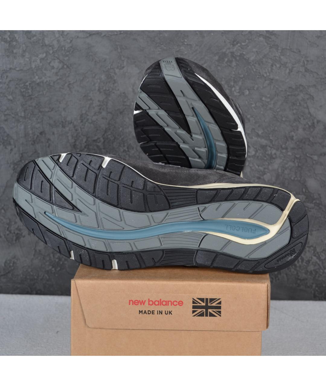 NEW BALANCE Серые замшевые низкие кроссовки / кеды, фото 5