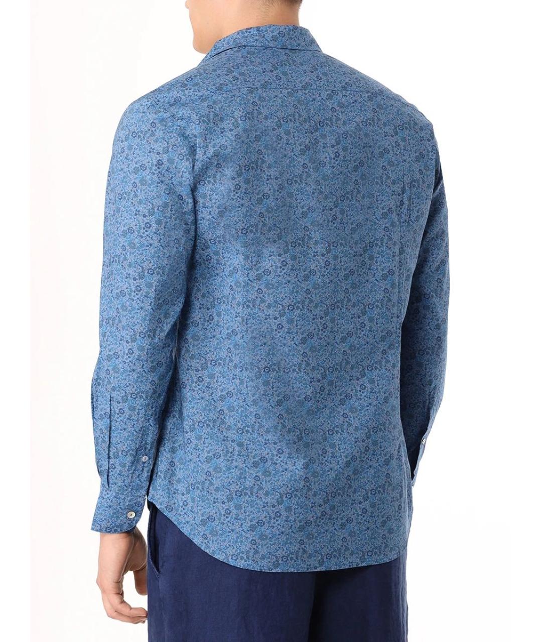MC2 SAINT BARTH Голубая хлопковая кэжуал рубашка, фото 3
