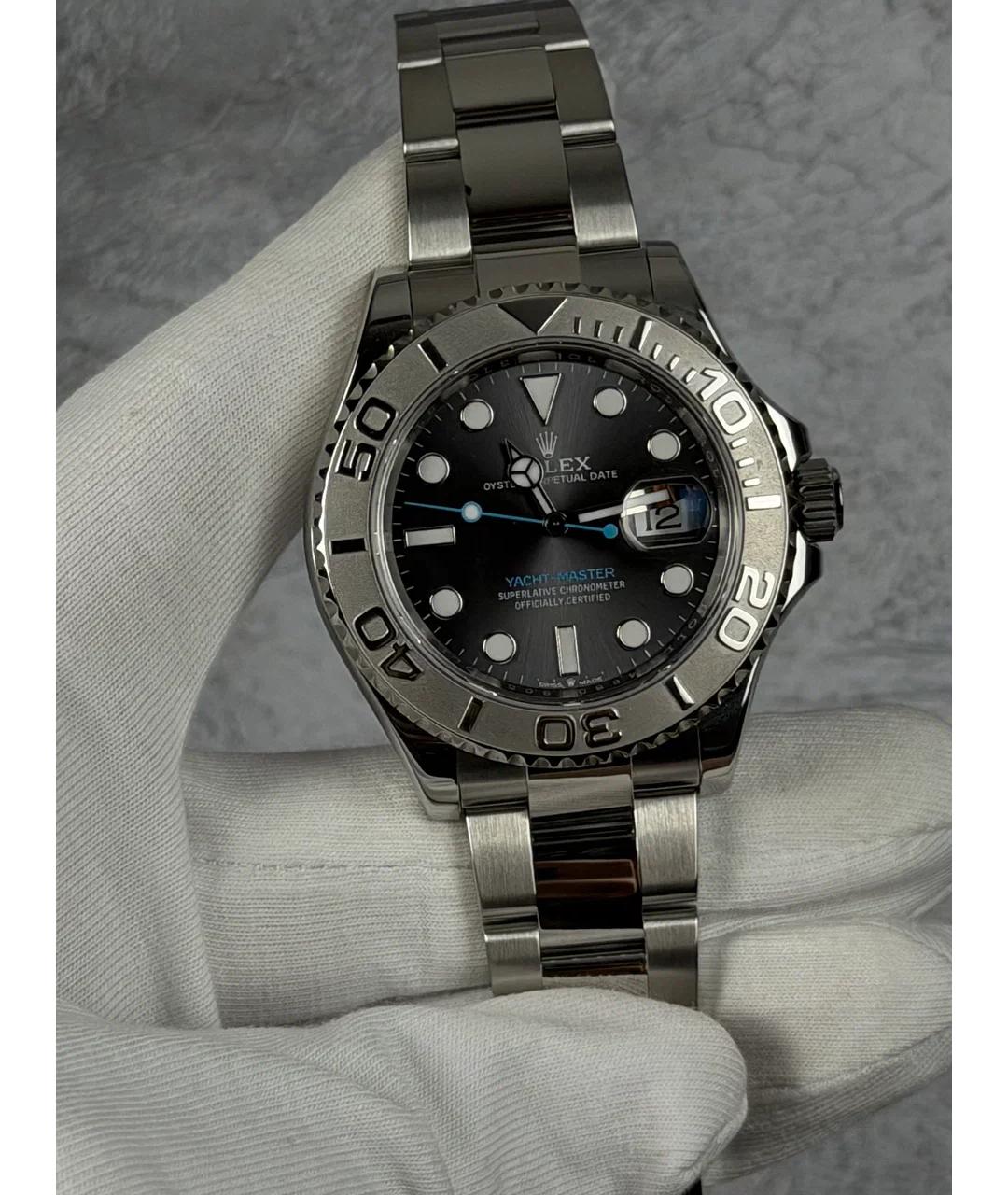 ROLEX Серые металлические часы, фото 2