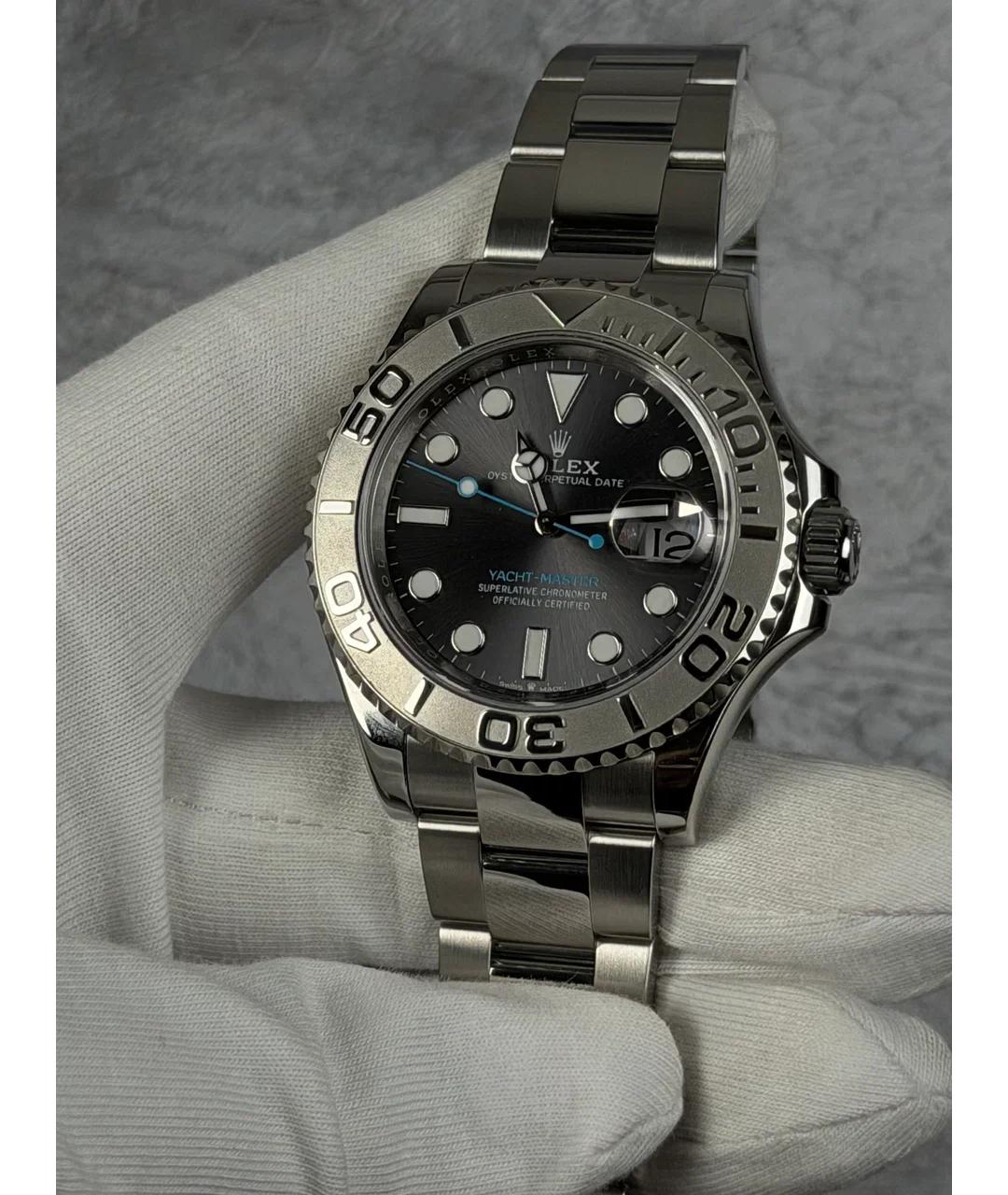 ROLEX Серые металлические часы, фото 3