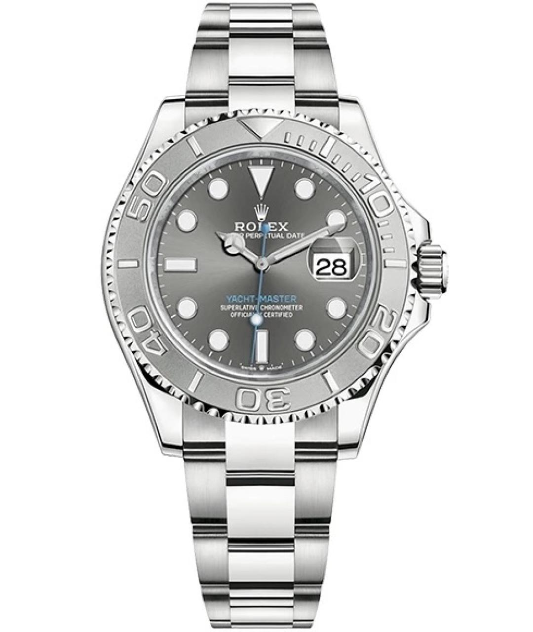 ROLEX Серые металлические часы, фото 8
