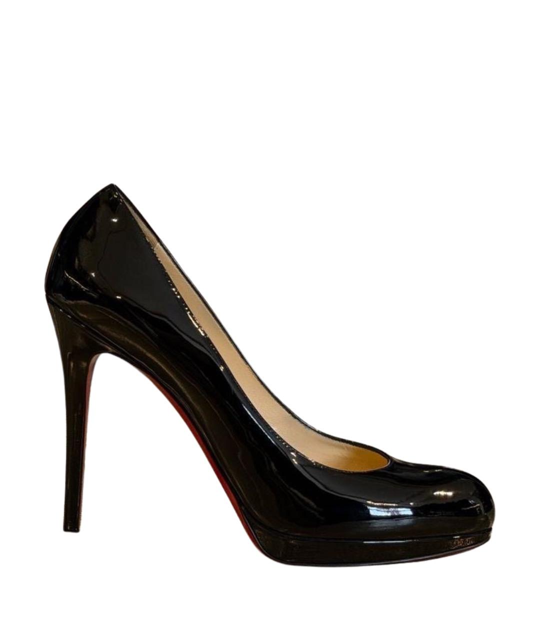 CHRISTIAN LOUBOUTIN Черные туфли из лакированной кожи, фото 1