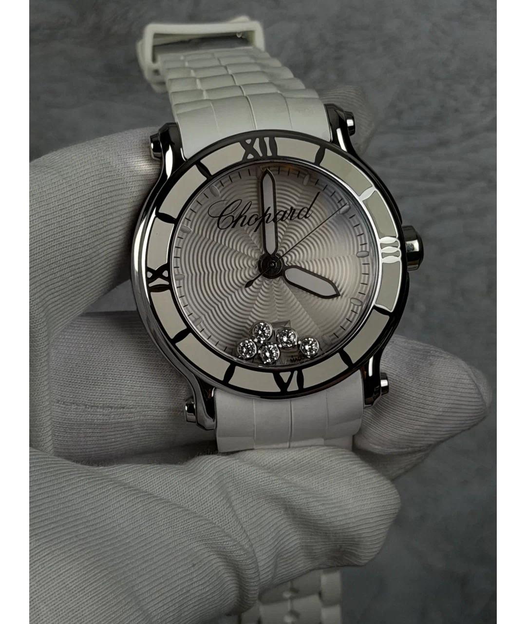 CHOPARD Белые металлические часы, фото 2
