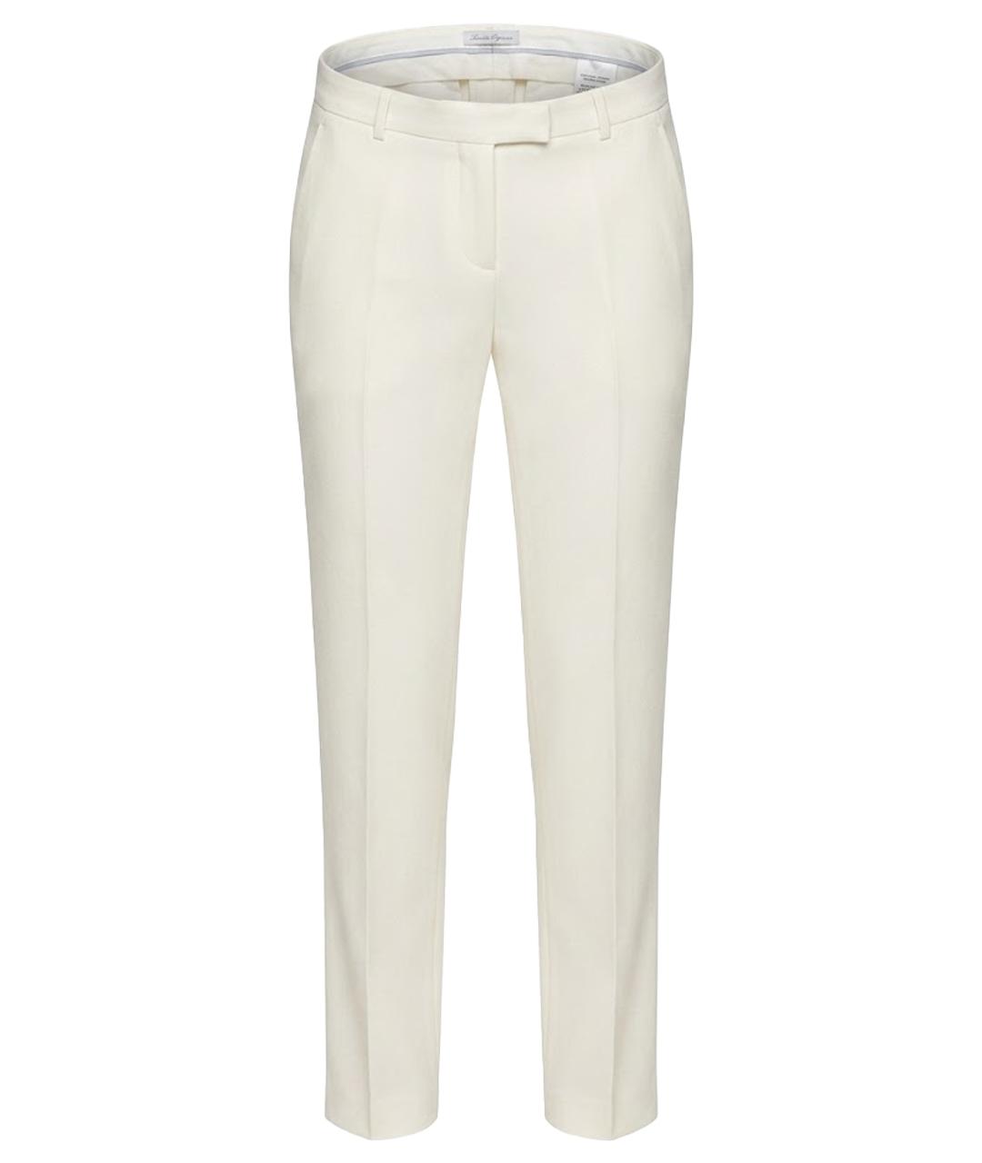 ERMANNO SCERVINO Белые вискозные прямые брюки, фото 1