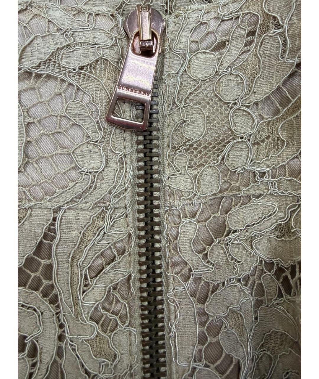 BURBERRY Бежевая юбка миди, фото 7