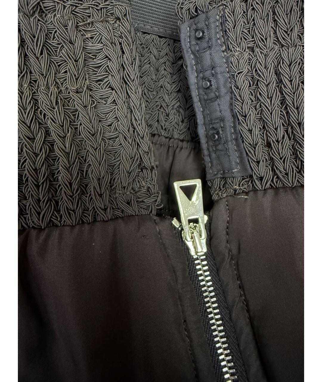 BOTTEGA VENETA Черная юбка мини, фото 6