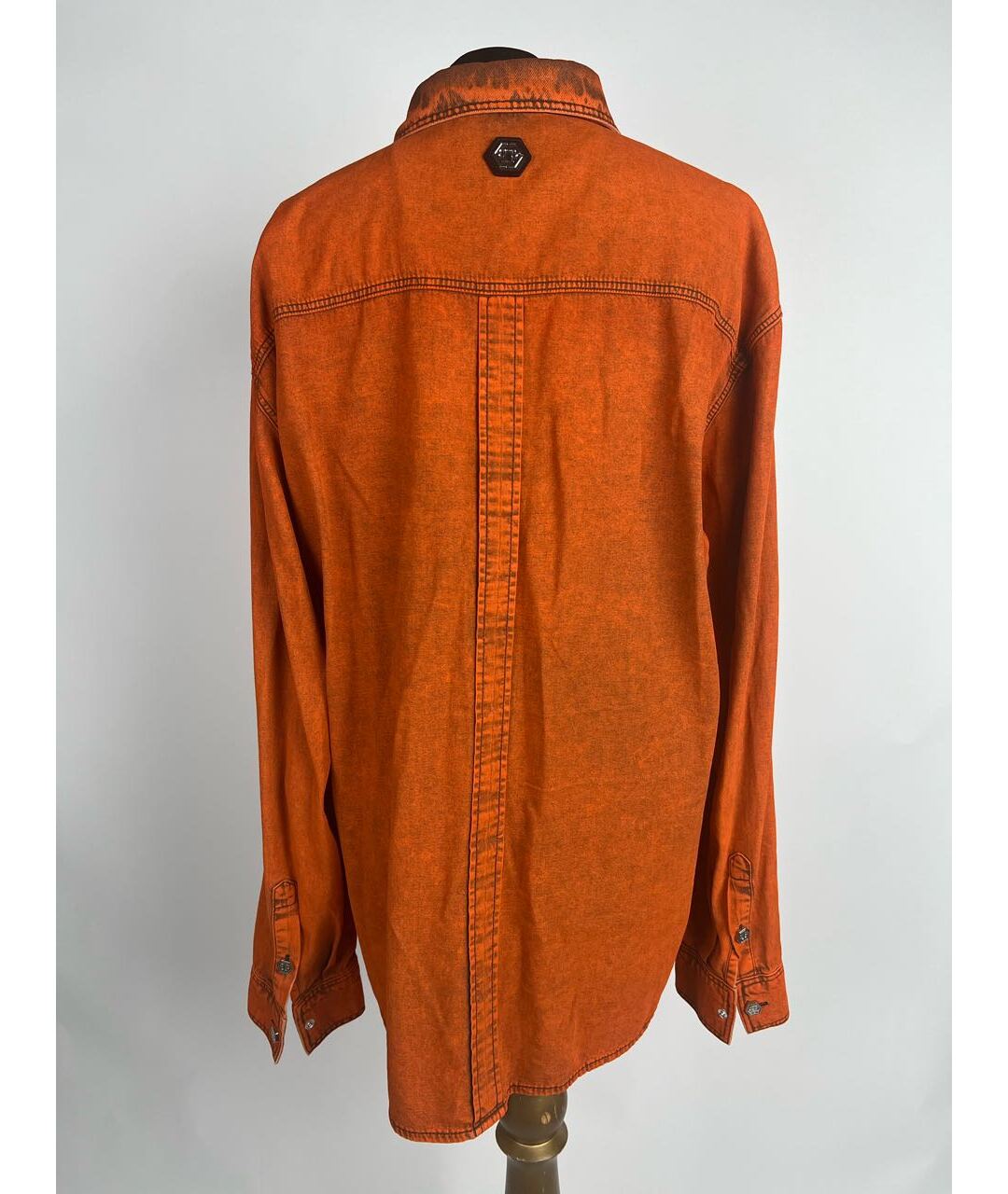 PHILIPP PLEIN Оранжевая кэжуал рубашка, фото 3