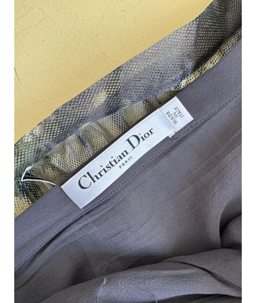 CHRISTIAN DIOR Мульти юбка макси, фото 8