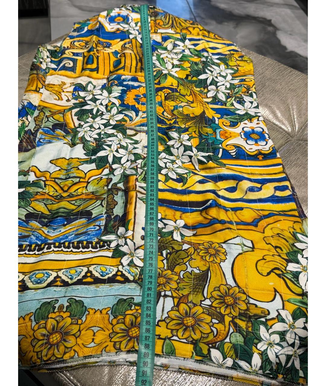 DOLCE&GABBANA Мульти шелковое коктейльное платье, фото 4