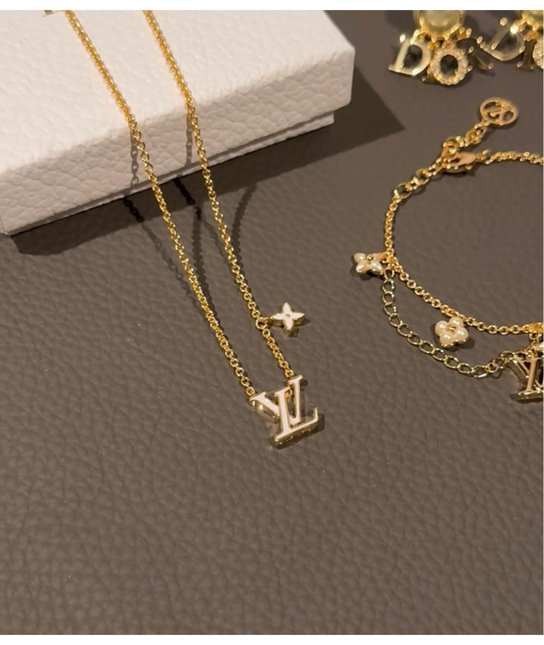 LOUIS VUITTON Золотое колье, фото 5