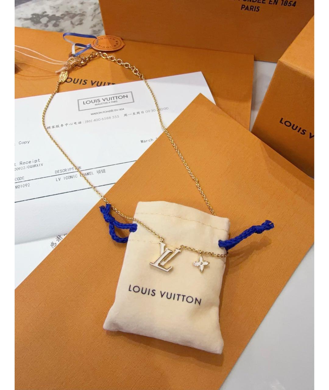 LOUIS VUITTON Золотое колье, фото 2