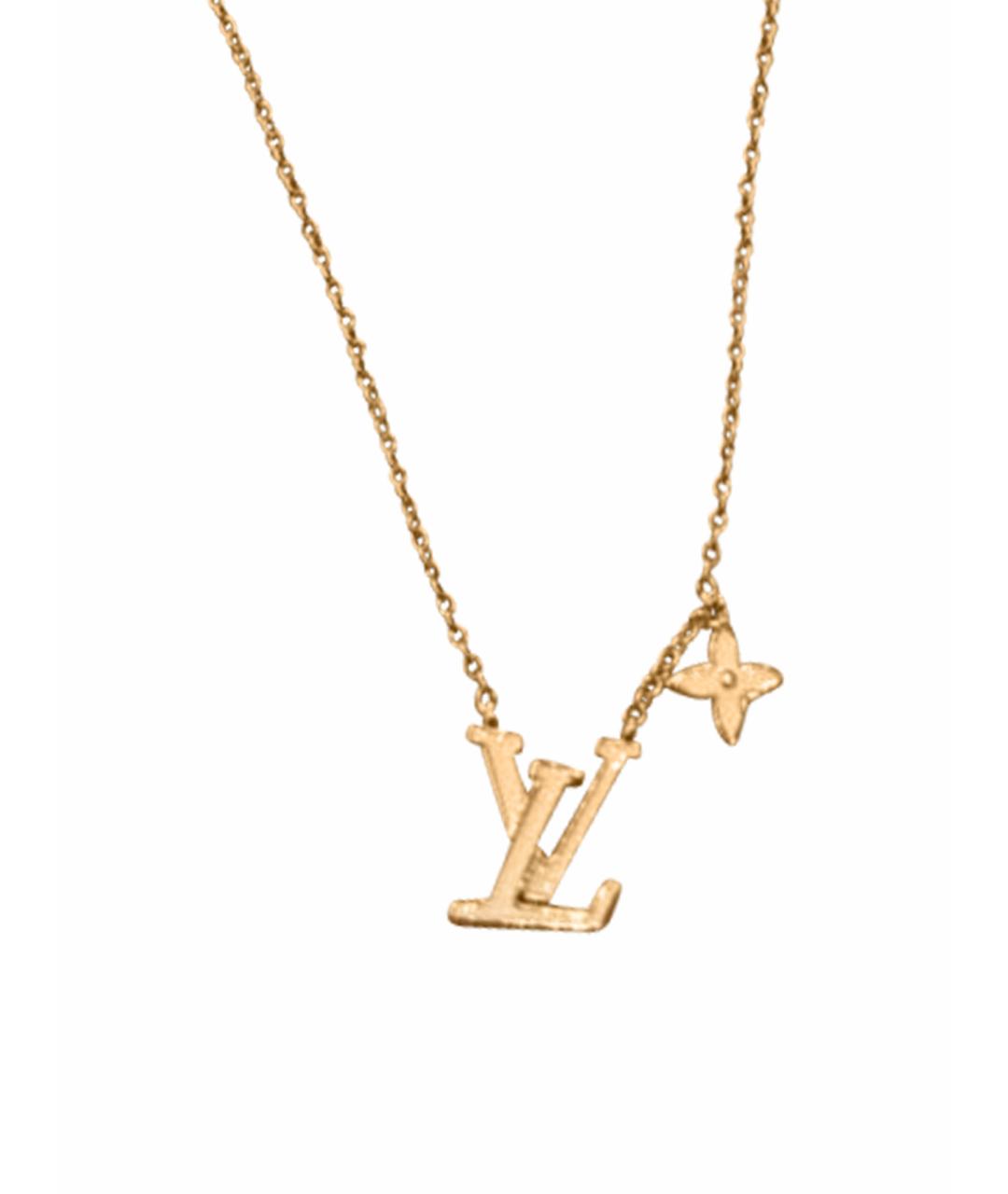 LOUIS VUITTON Золотое колье, фото 1