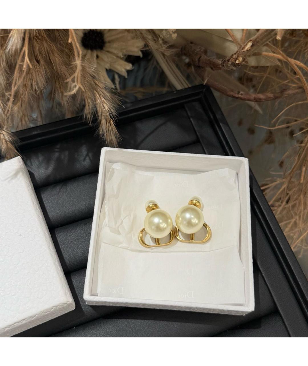 CHRISTIAN DIOR Золотые серьги, фото 2