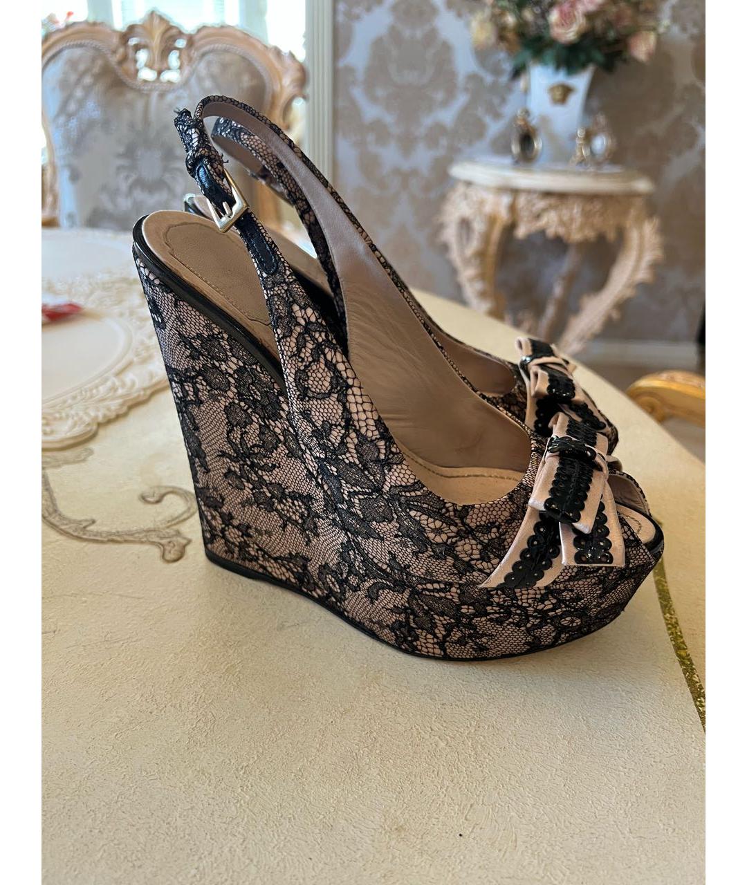 CHRISTIAN DIOR Текстильные босоножки, фото 8