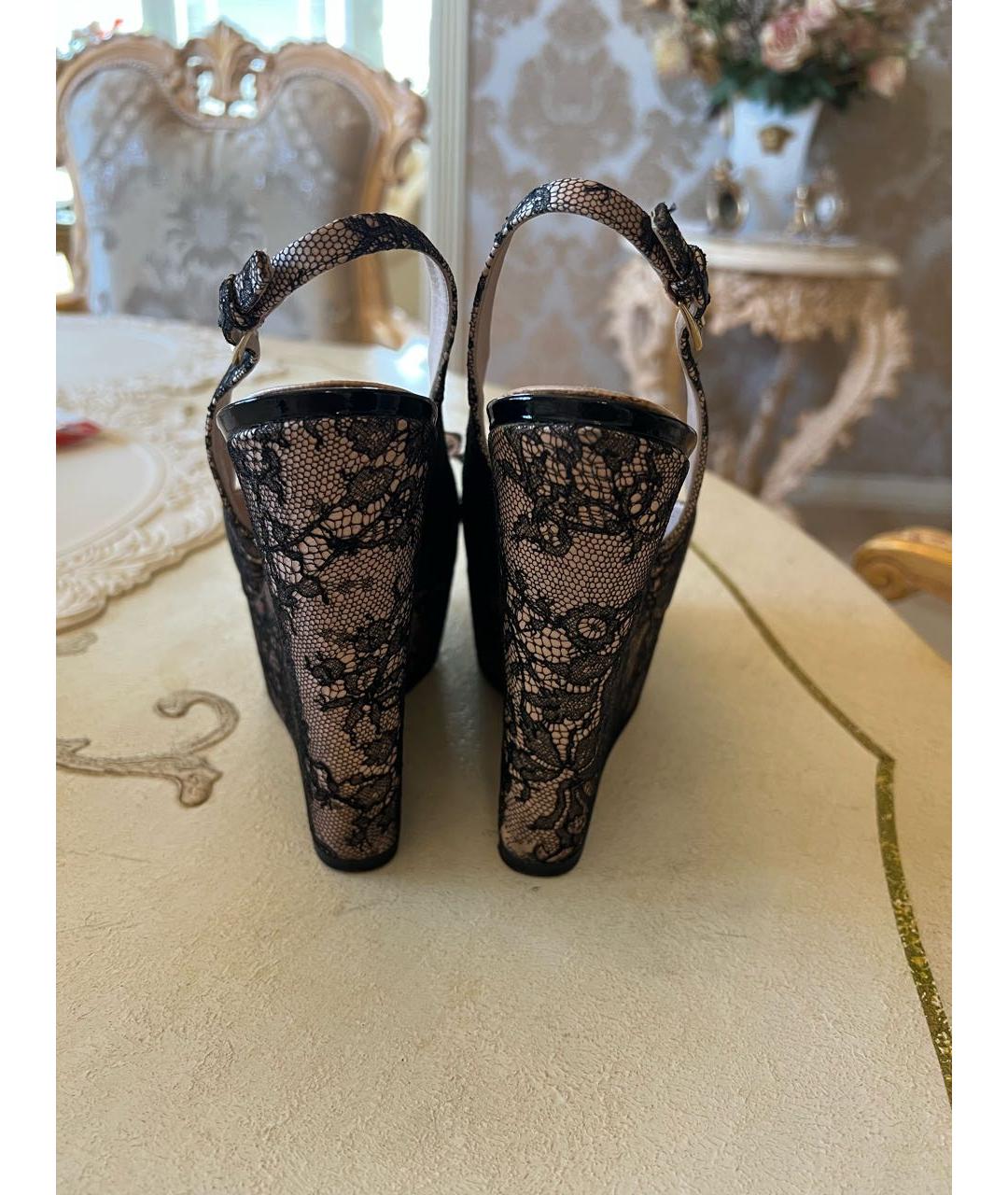 CHRISTIAN DIOR Текстильные босоножки, фото 3