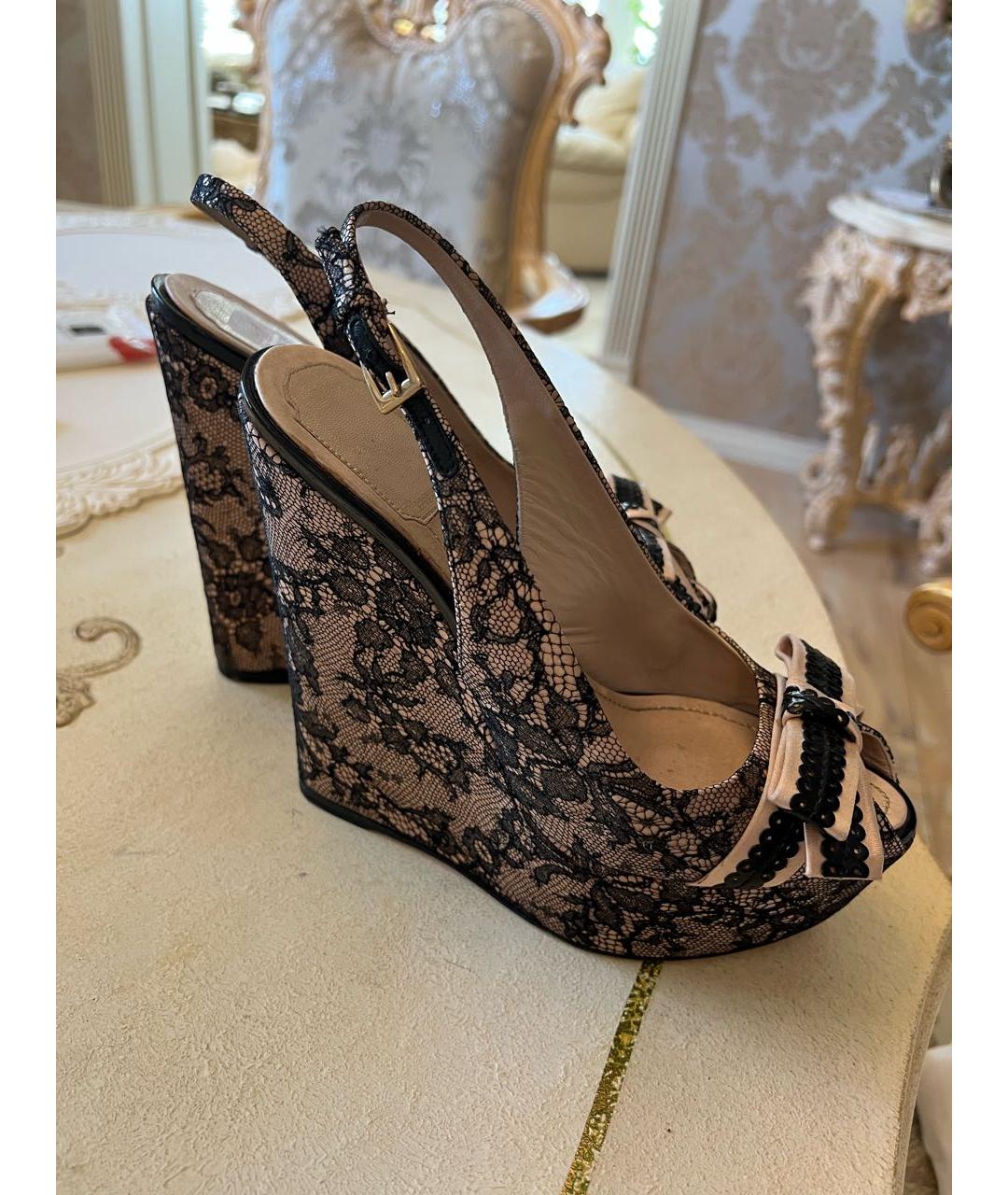CHRISTIAN DIOR Текстильные босоножки, фото 6