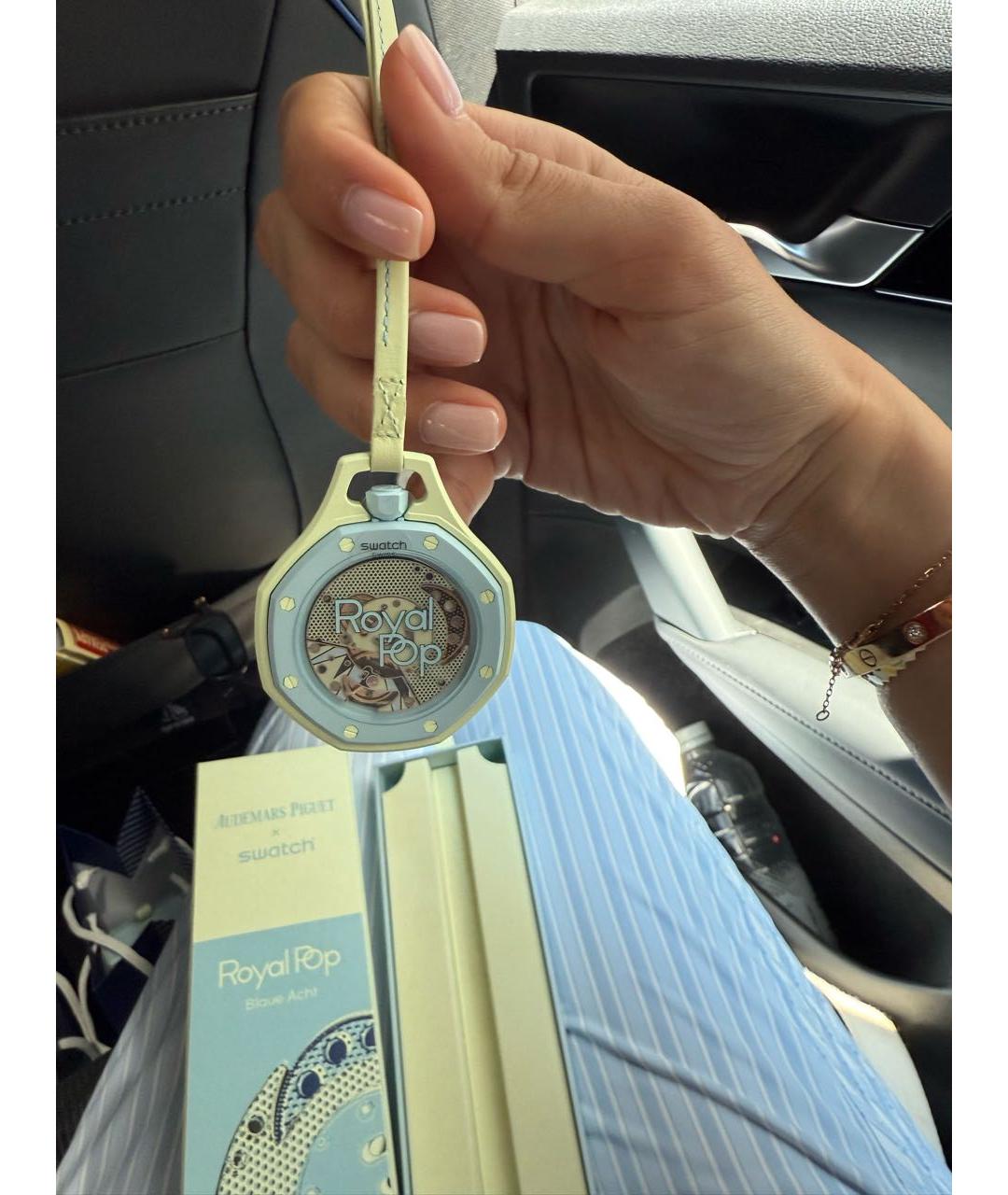 Swatch Желтые часы, фото 3